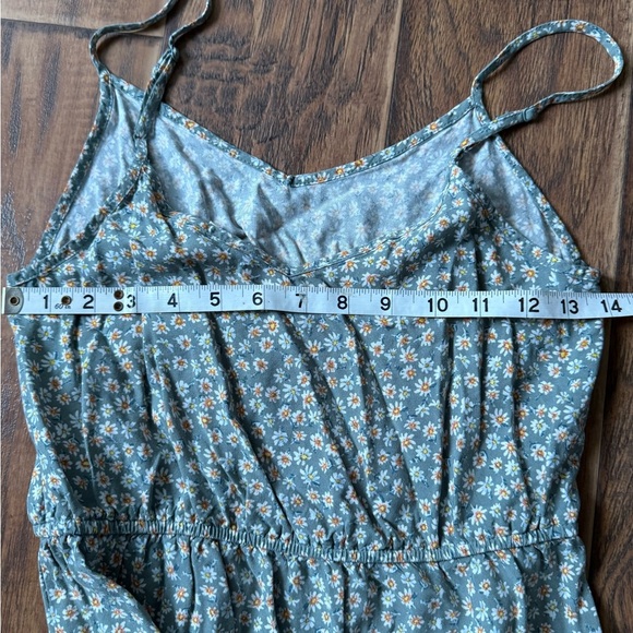 Pink Rose Blue Floral Mini Dress - Picture 6 of 6